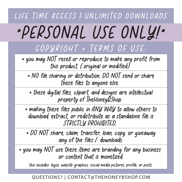 Lavender Dreams | Deluxe Digital Babe Box - Printable Stickers &amp; Clipart