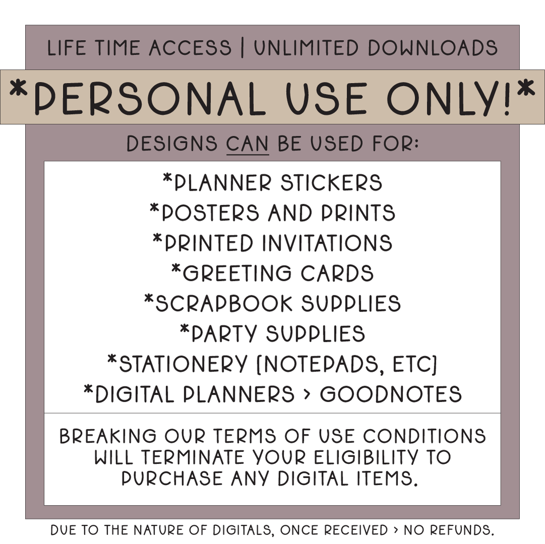 Dark Academia | Deluxe Digital Babe Box - Printable Stickers &amp; Clipart