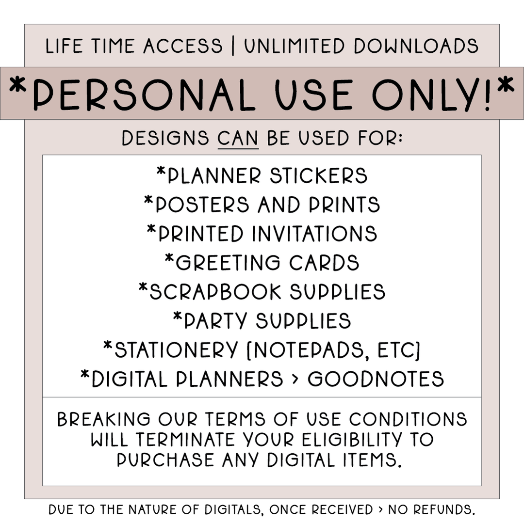 Reset | Deluxe Digital Babe Box - Printable Stickers &amp; Clipart