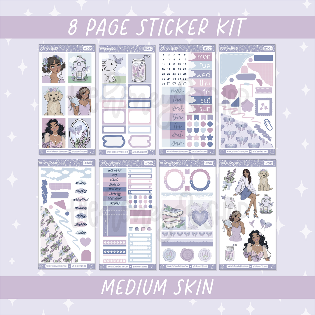 Lavender Dreams | Deluxe Digital Babe Box - Printable Stickers &amp; Clipart