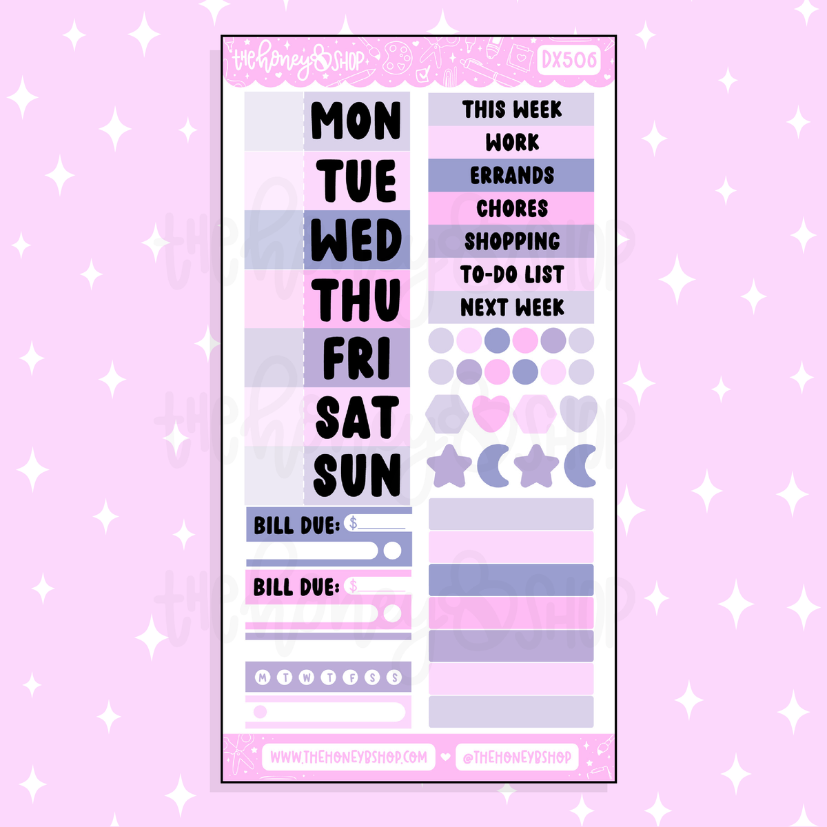 Halloween Stamps Functional + Date Headers Doodle Sticker