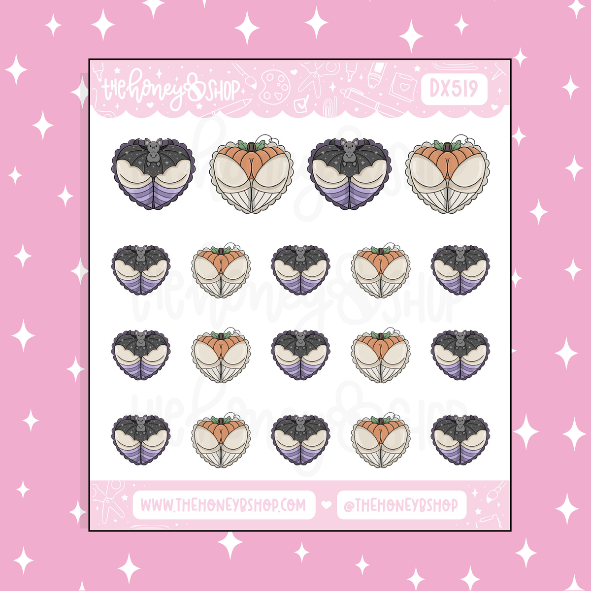 Spooky Booties Doodle Sticker | Choose Your Skin Tone!
