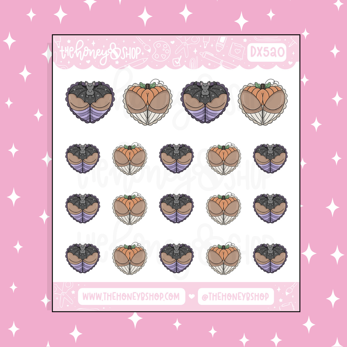 Spooky Booties Doodle Sticker | Choose Your Skin Tone!