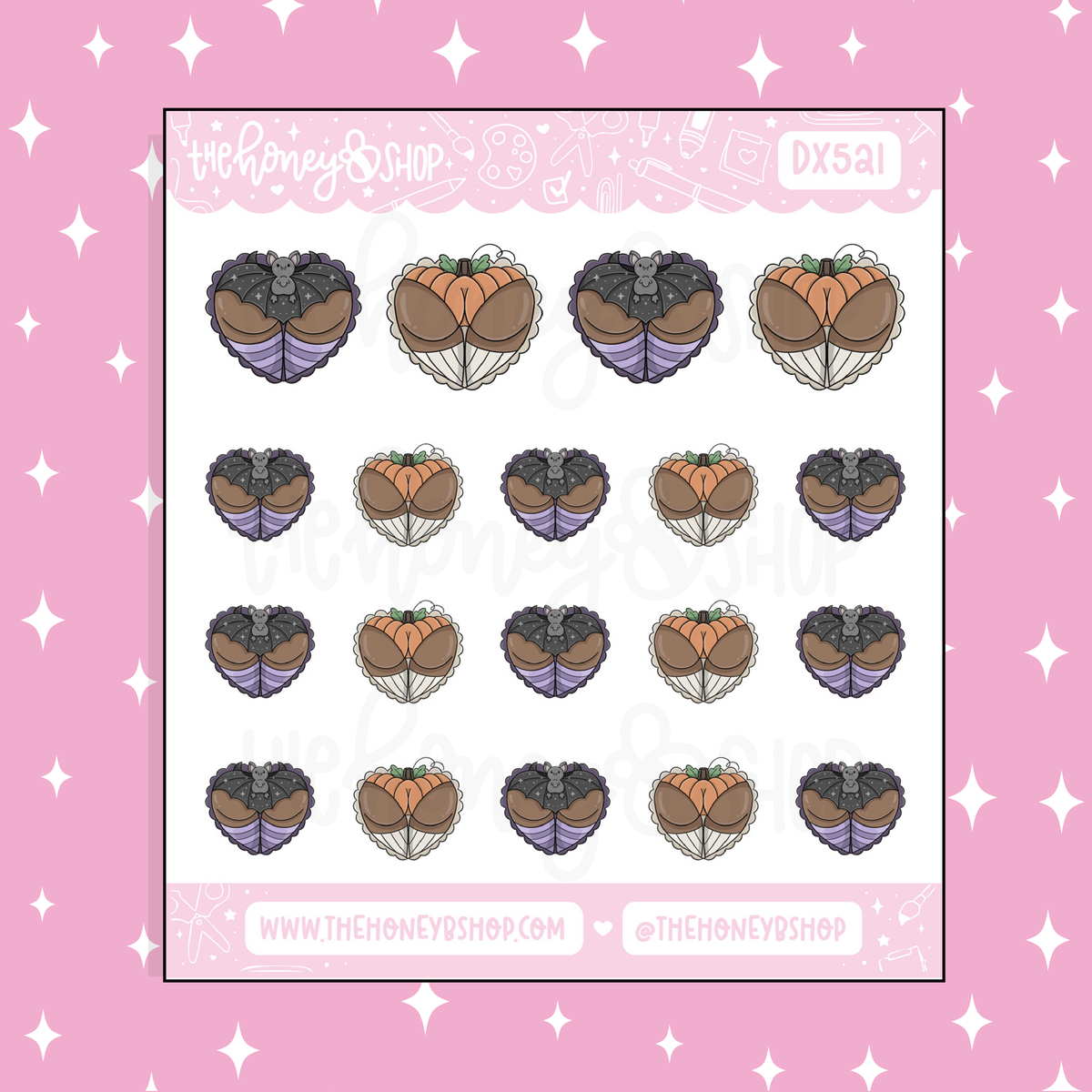 Spooky Booties Doodle Sticker | Choose Your Skin Tone!