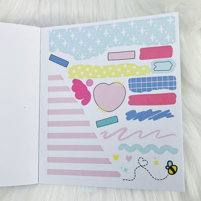 Carnival Cutie Sticker Book | Matte Sticker Paper | 10 Pages | Holographic Foiled