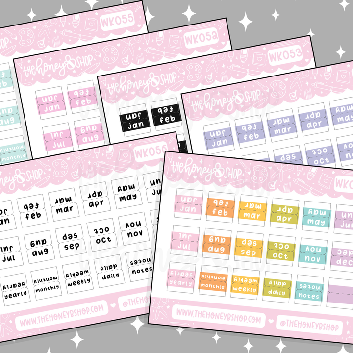 Etiqueta engomada del Doodle del bebé aguamarina | Patreón de marzo | ¡Elige tu tono de piel!