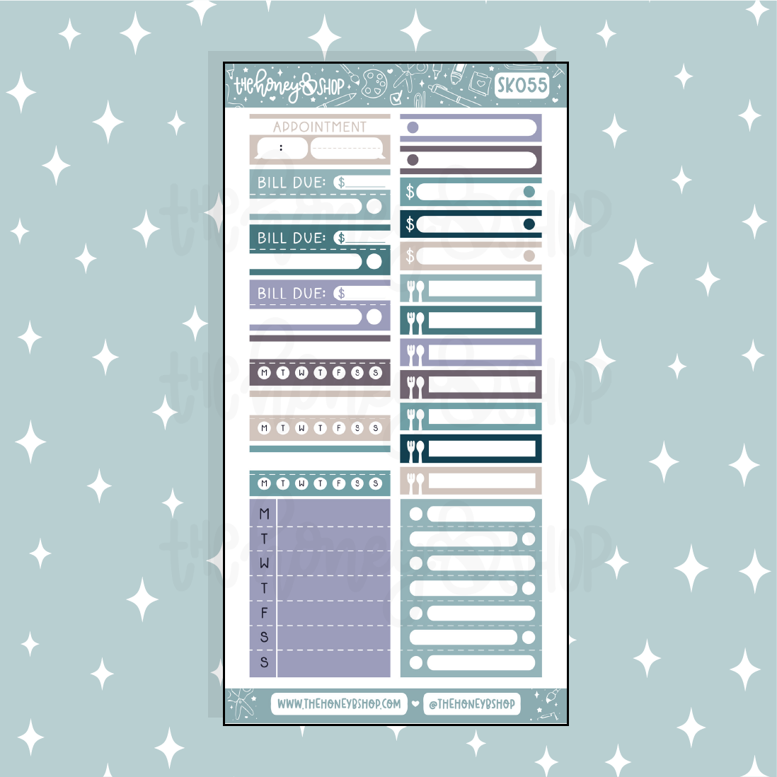 Showers Habits + Functionals Doodle Sticker | A La Carte
