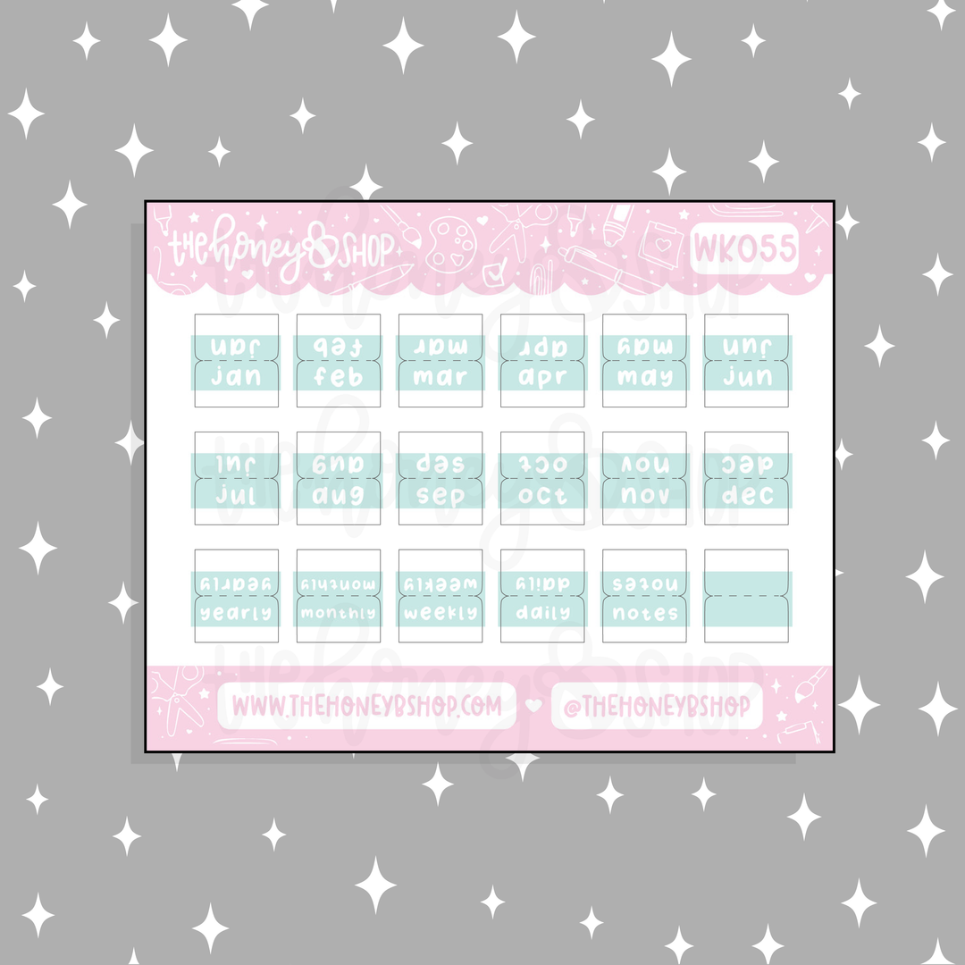 Etiqueta engomada del Doodle del bebé aguamarina | Patreón de marzo | ¡Elige tu tono de piel!