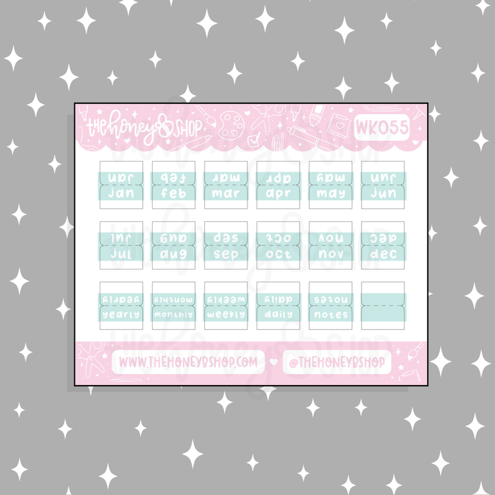 Etiqueta engomada del Doodle del bebé aguamarina | Patreón de marzo | ¡Elige tu tono de piel!