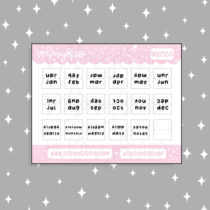 Etiqueta engomada del Doodle del bebé aguamarina | Patreón de marzo | ¡Elige tu tono de piel!