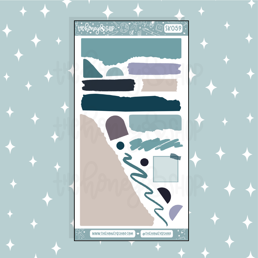 Showers Journaling Planner Doodle Sticker | A La Carte
