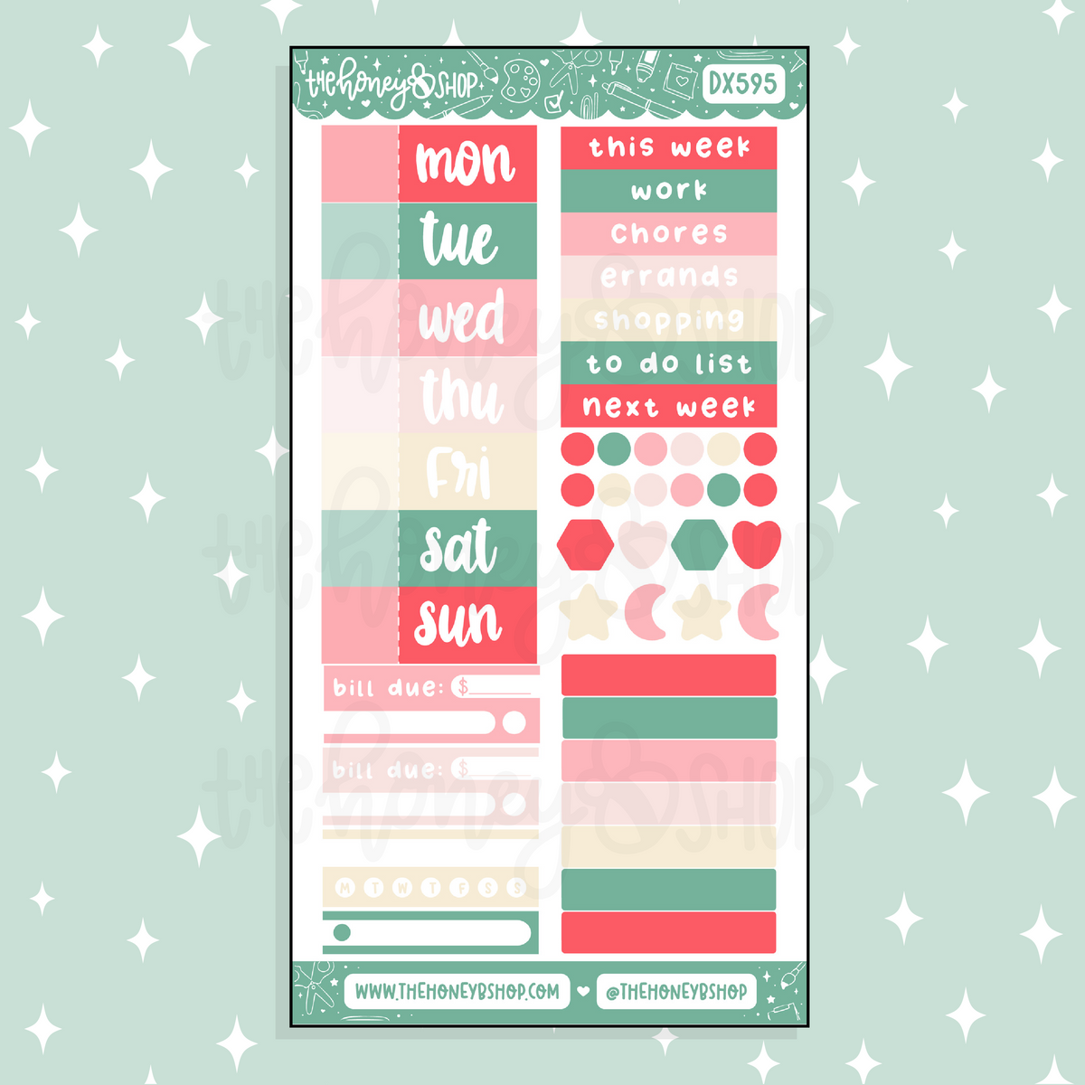 Christmas Frames Functional + Date Headers Doodle Sticker