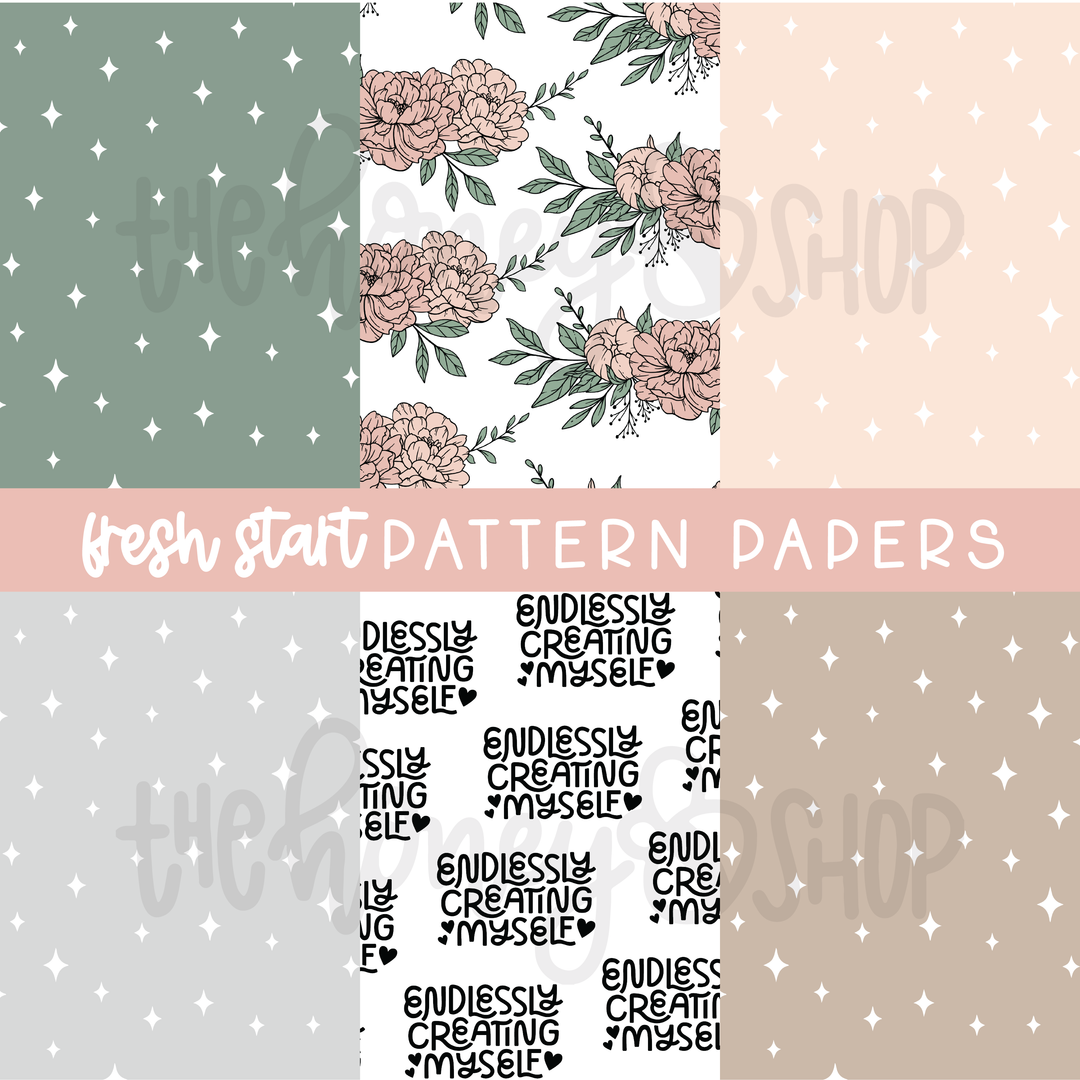 Fresh Start | Deluxe Digital Babe Box - Printable Stickers &amp; Clipart