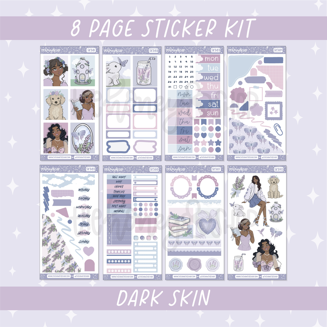Lavender Dreams | Deluxe Digital Babe Box - Printable Stickers &amp; Clipart