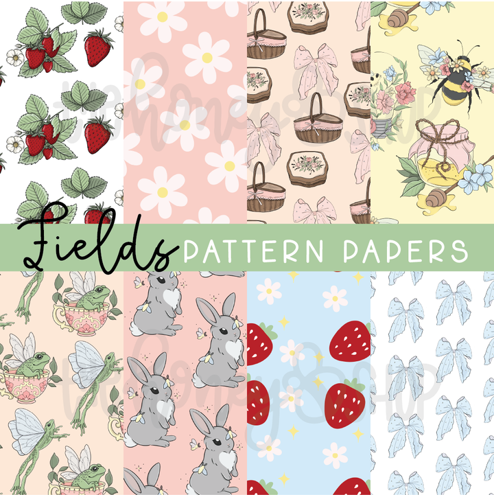 Fields | Deluxe Digital Babe Box - Printable Stickers &amp; Clipart