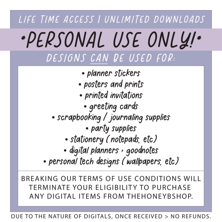 Lavender Dreams | Deluxe Digital Babe Box - Printable Stickers &amp; Clipart