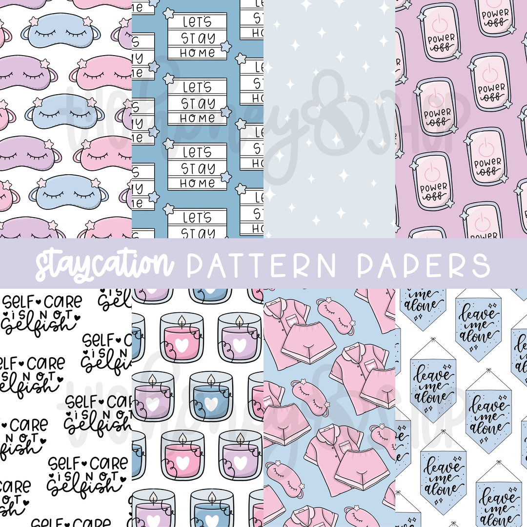 Staycation | Deluxe Digital Babe Box - Printable Stickers &amp; Clipart