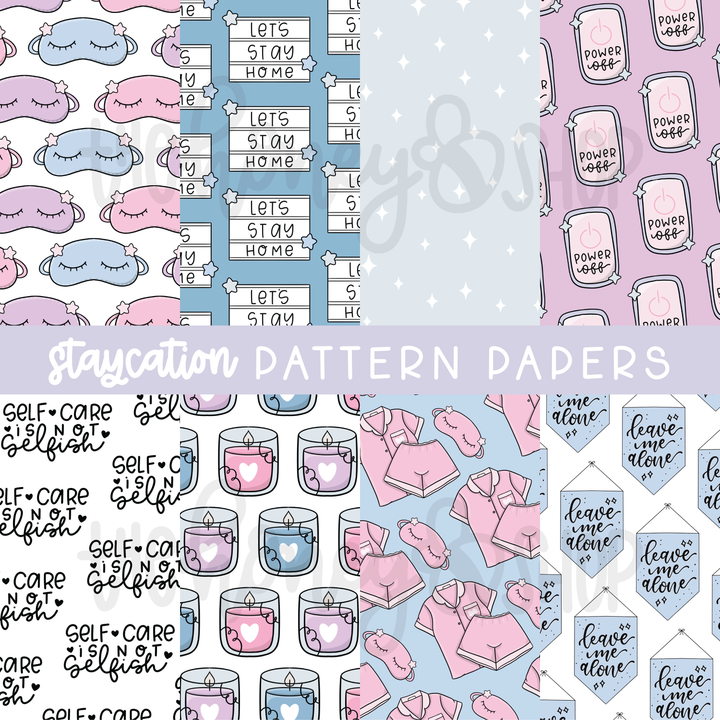 Staycation | Deluxe Digital Babe Box - Printable Stickers &amp; Clipart