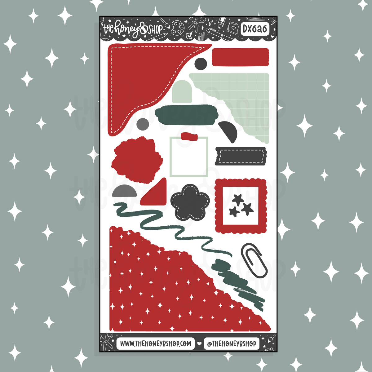 Spooky Christmas Journaling Deco Doodle Sticker