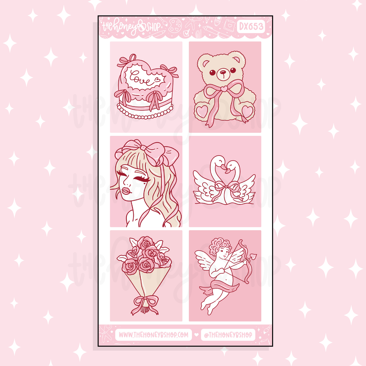 Lovely Full Boxes Doodle Sticker | January Patreon
