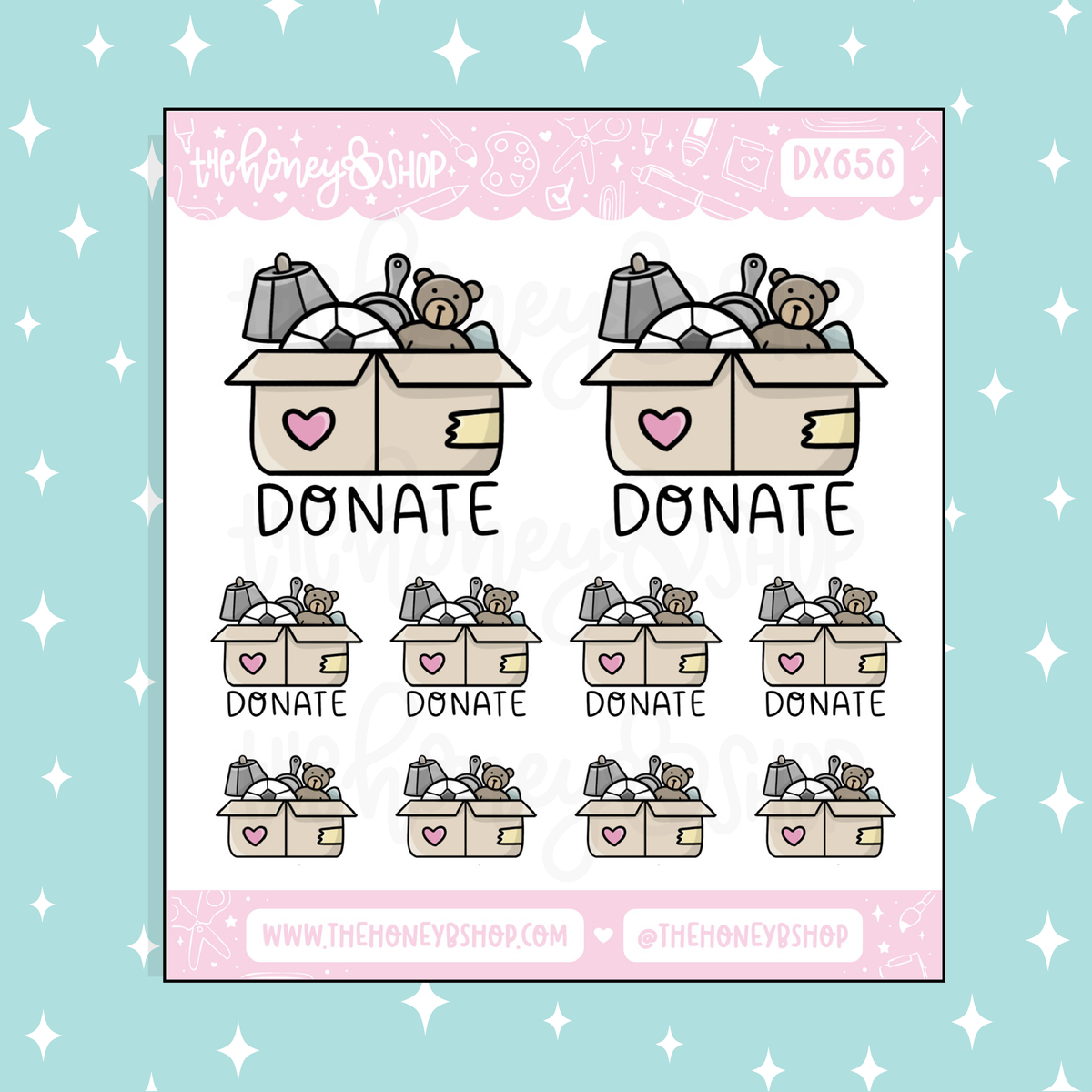 Donate Doodle Sticker