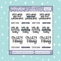 Lazy Days Wordsy Lettering Doodle Sticker
