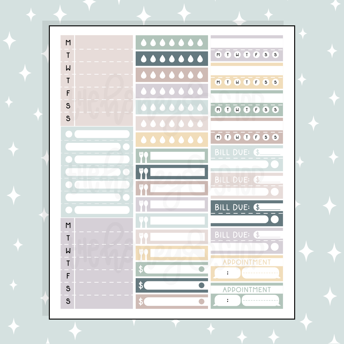 Reset Habits + Functionals Doodle Sticker | A La Carte
