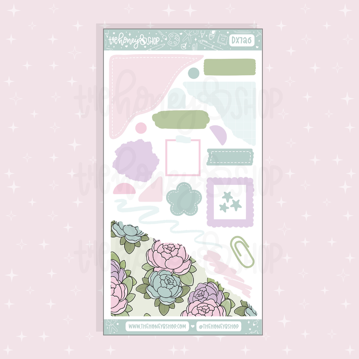 Petal Post Creative Journaling Doodle Sticker Sheet | May Patreon