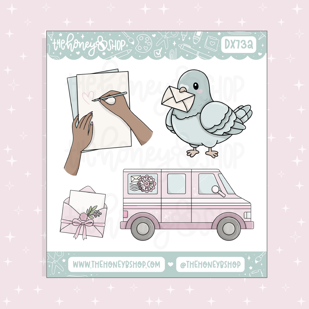 Petal Post Deco Doodle Sticker Sheet | Choose your Skin Tone! | May Patreon