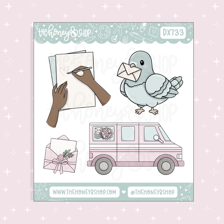 Petal Post Deco Doodle Sticker Sheet | Choose your Skin Tone! | May Patreon
