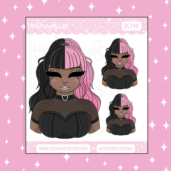 Mina Babe Doodle Sticker | Choose your Skin Tone!