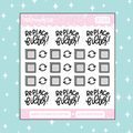 Replace Filter / AC Filter Lettering Doodle Sticker