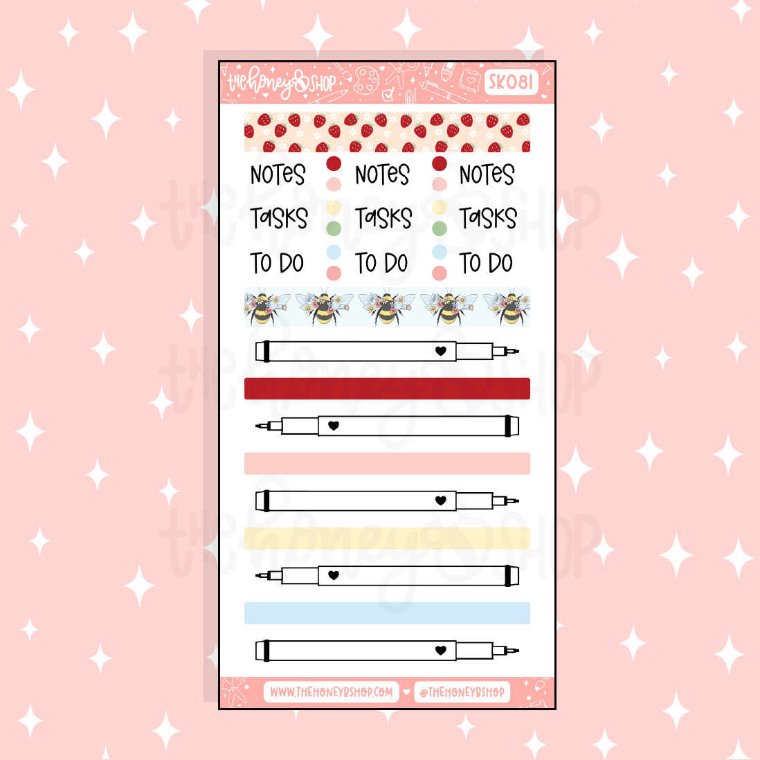 Strawberry Fields Passport Functionals Doodle Sticker | A La Carte