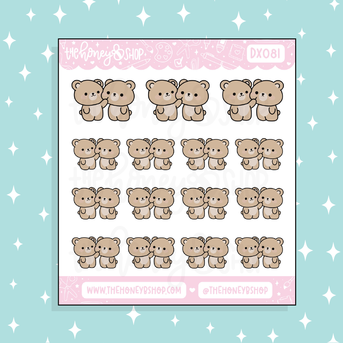 Bothering Bears Doodle Sticker