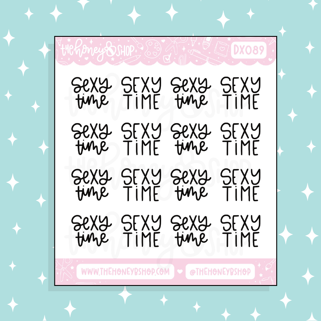 Sexy Time Doodle Sticker