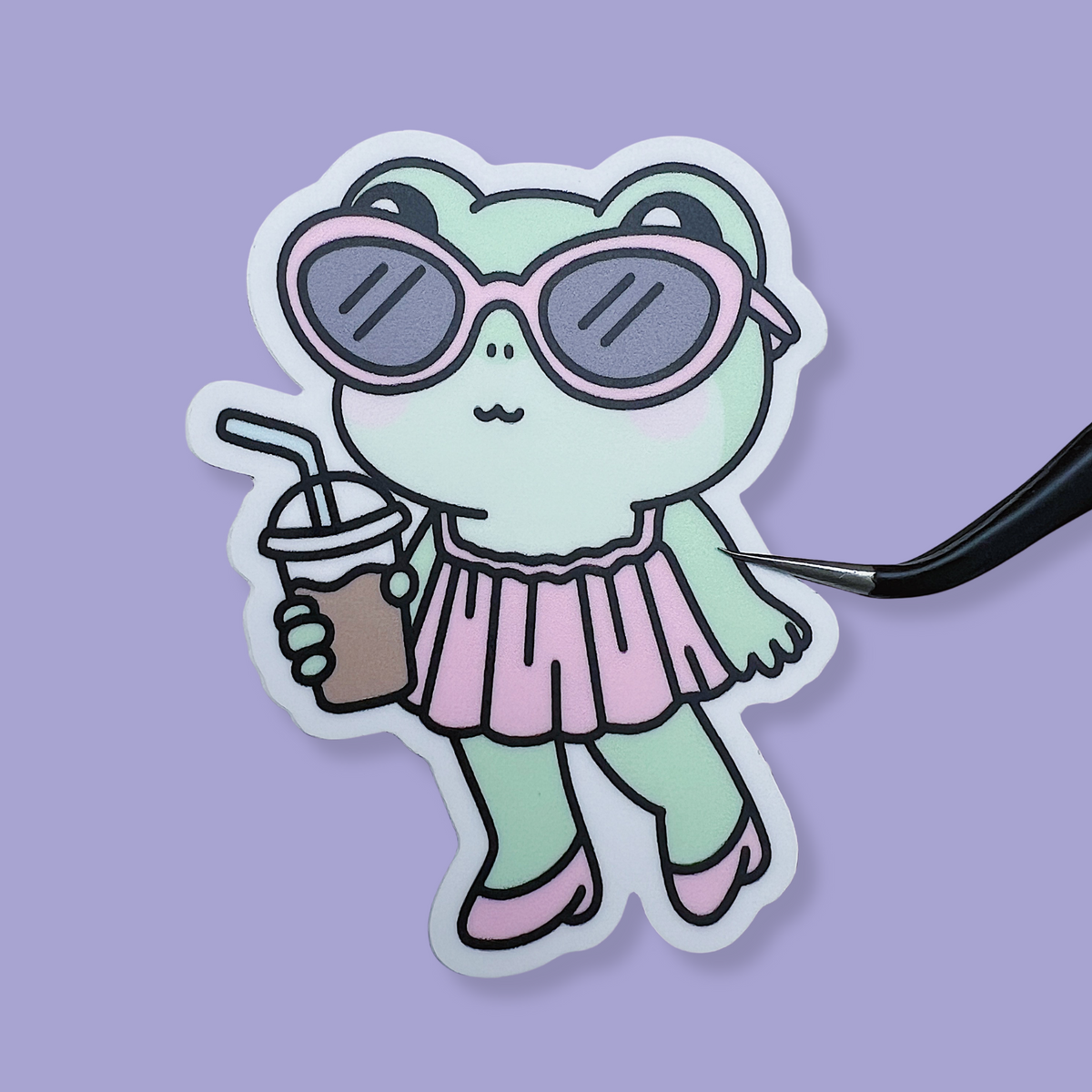 It Girl Froggy Vinyl Sticker Die Cut