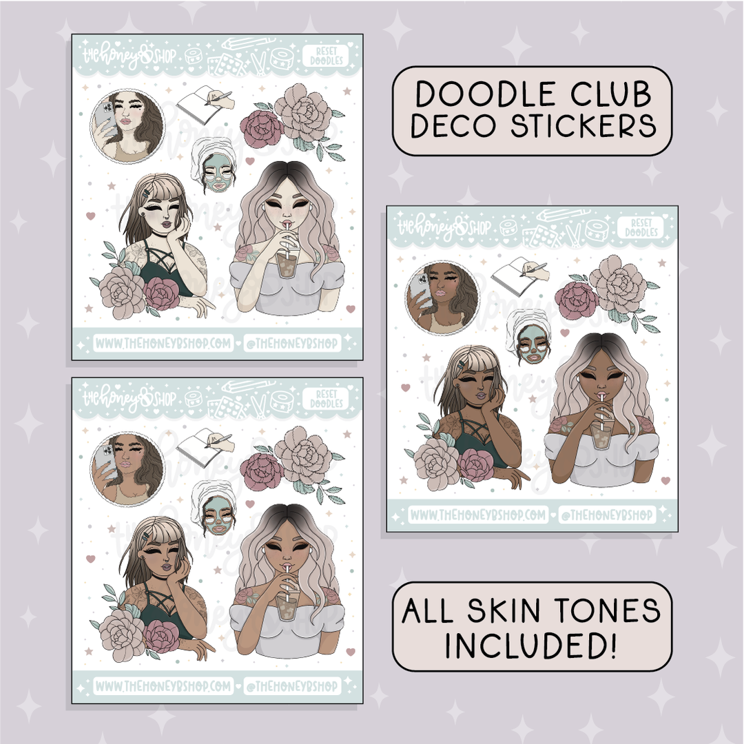 Reset | Deluxe Digital Babe Box - Printable Stickers &amp; Clipart