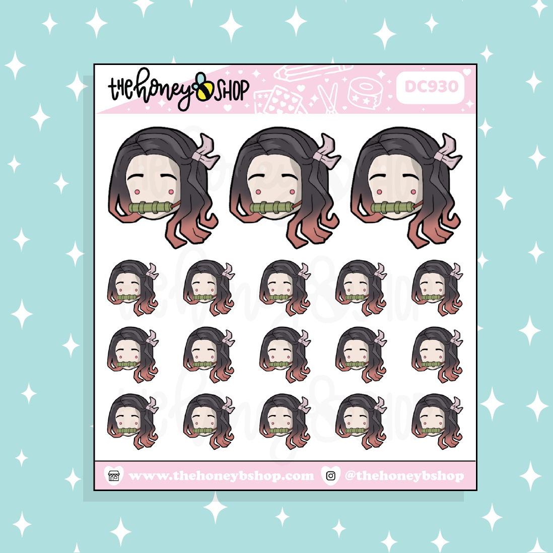 Nezuko Doodle Sticker