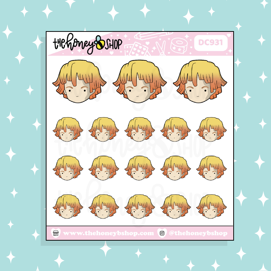Zenitsu Doodle Sticker