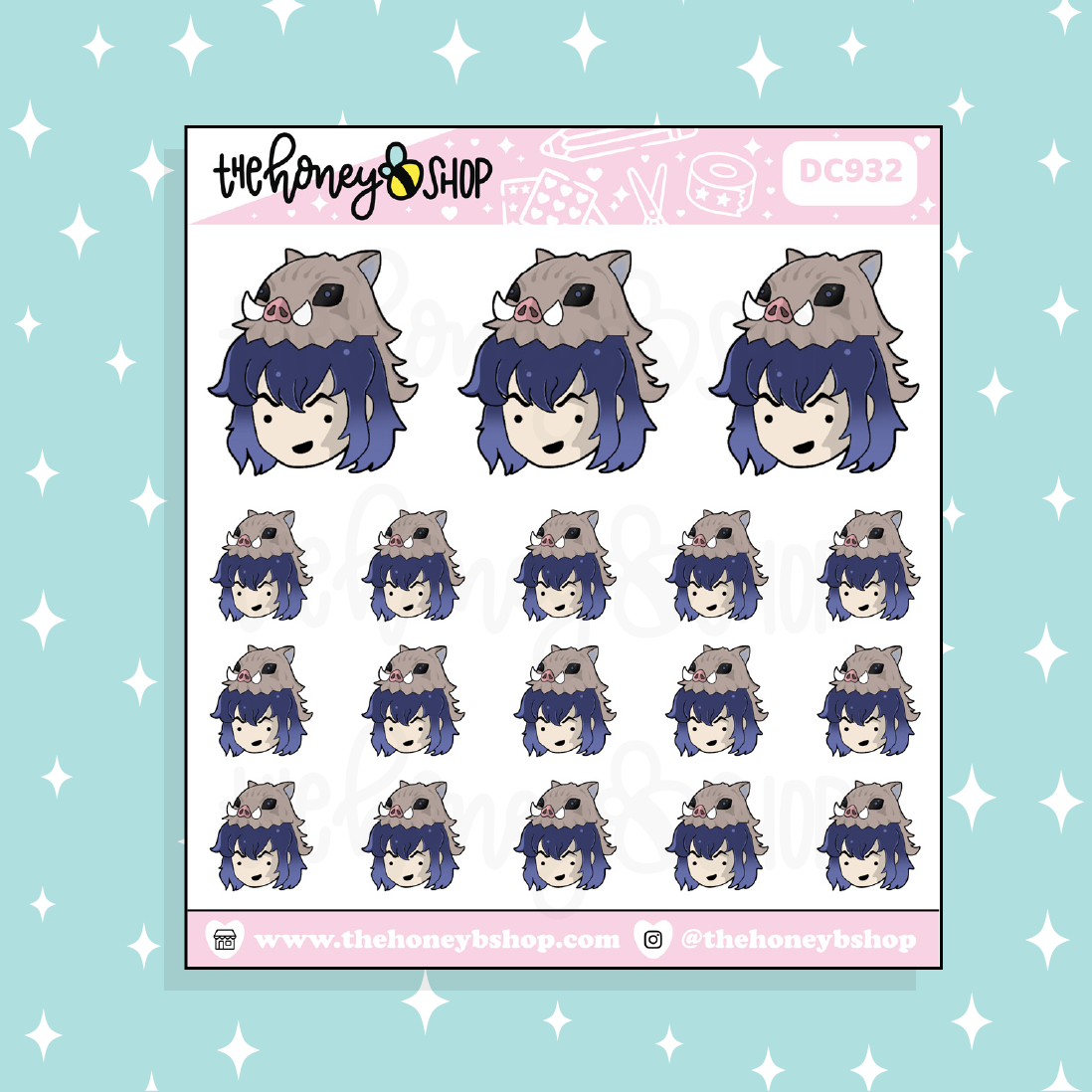 Inosuke Doodle Sticker