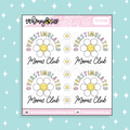 Doodle del Club de Mamás Sobreestimuladas Pegatina