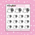 A/C Chillin' Ghostie Doodle Sticker