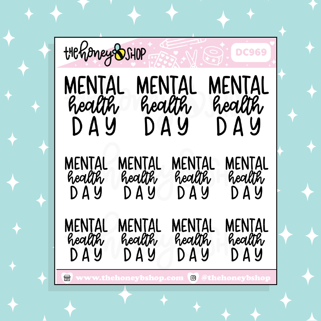 Mental Health Day Doodle Sticker