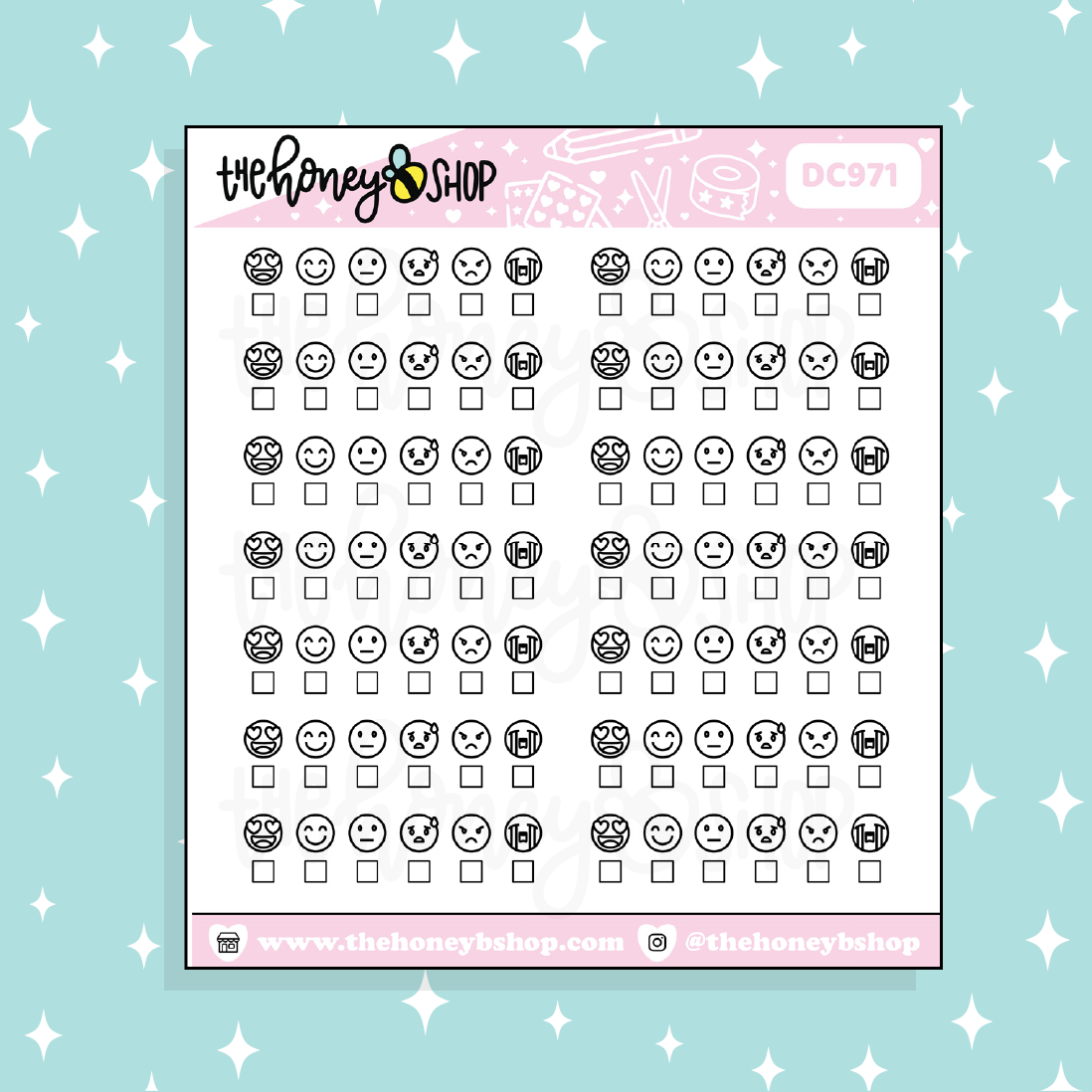 Mood Tracker Doodle Sticker