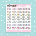 AM Pill Routine Doodle Sticker | Choose Your Color Option!
