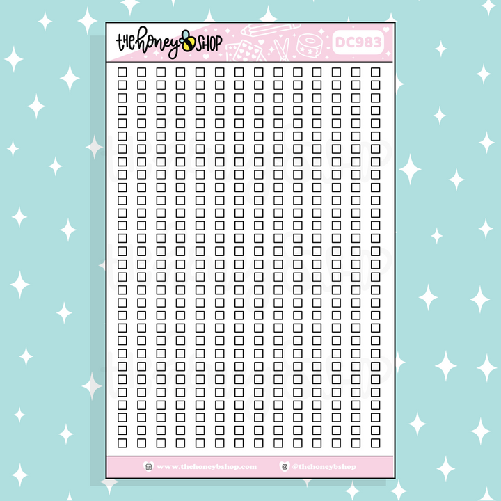 Square Checklist Strip Sticker | Choose Your Color Option!