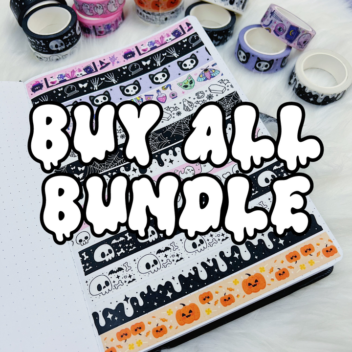 Halloween + Fall Washi Buy All Bundle | No Coupons | 13 Tapes Included