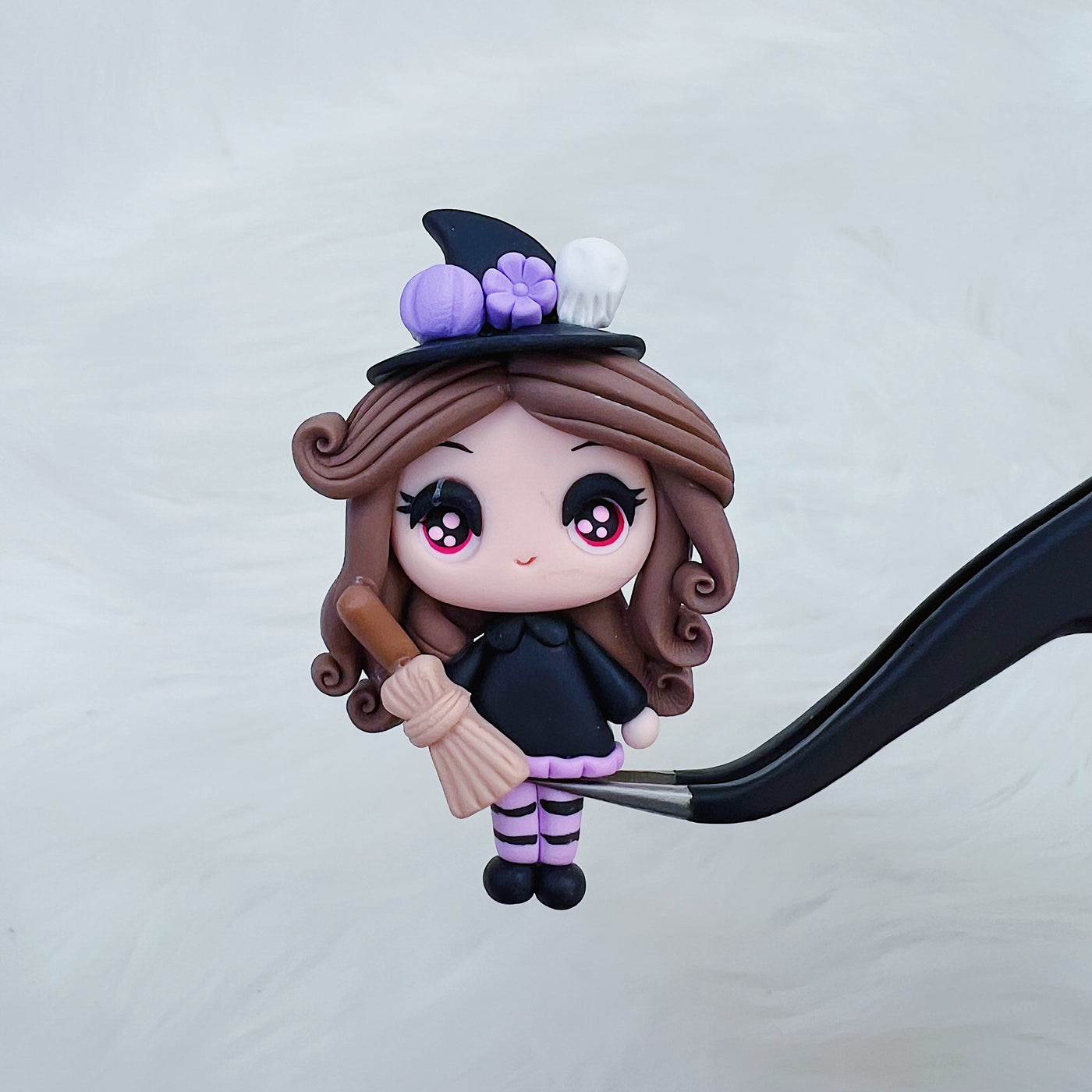 Spooky Witch Babe Clay Doll | Seconds Quality | Read Description before Purchasing