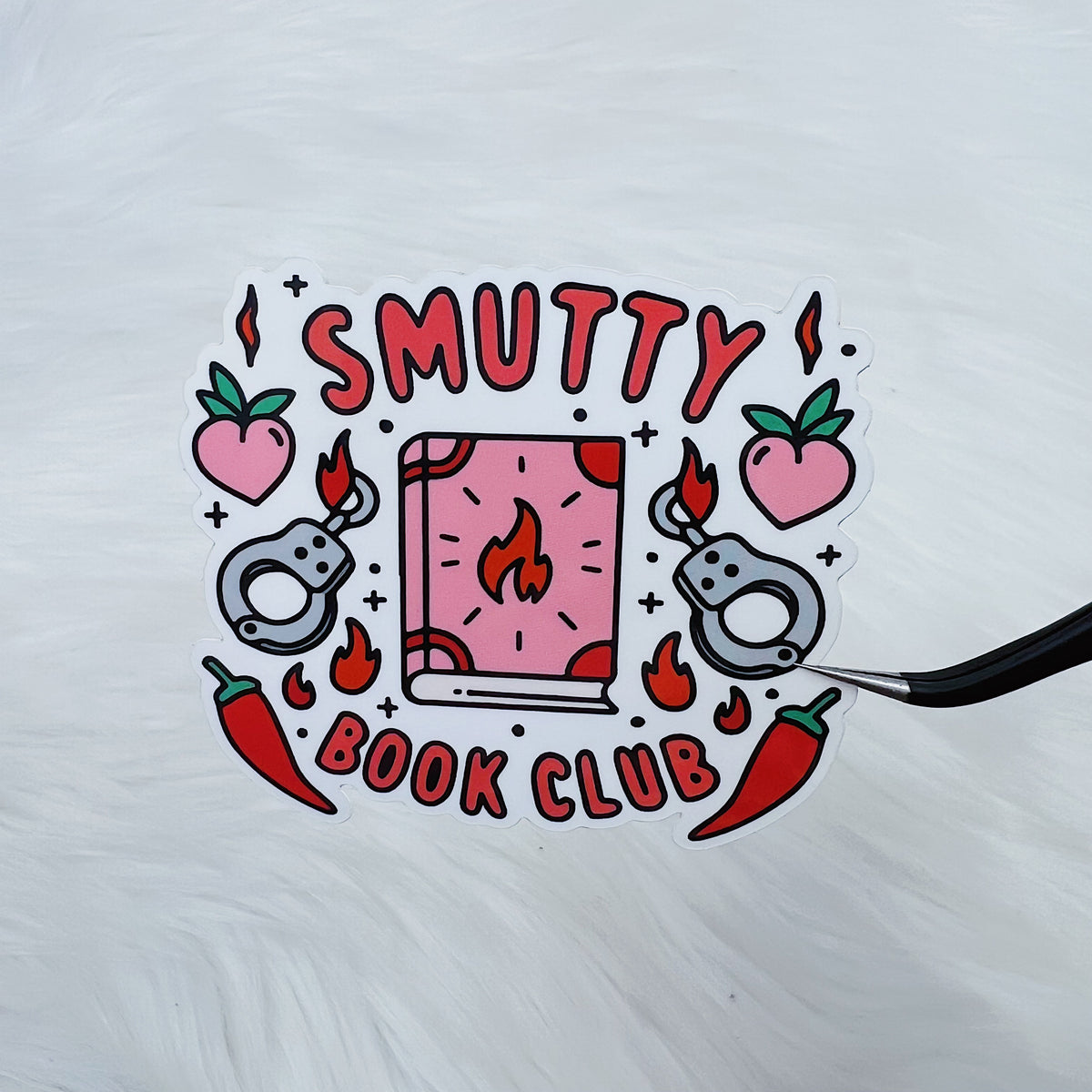 Smutty Book Club vinilo pegatina troquelada