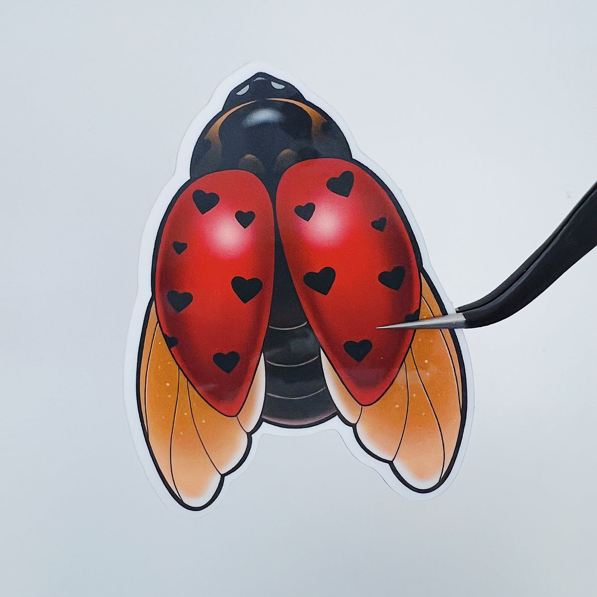 Ladybug Vinyl Sticker Die Cut | Odie's Tattoo Flash